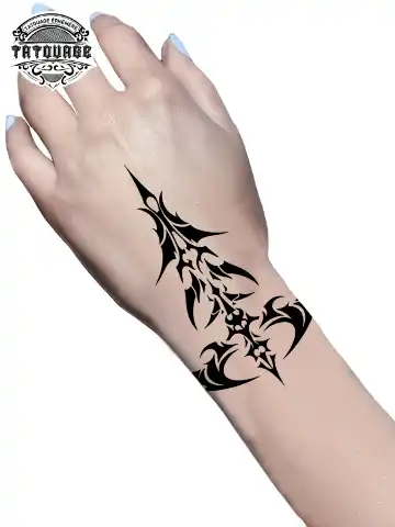 tatouage ephemere poignet tribal photo Tatouage éphémère poignet tribal
