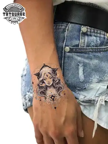 tatouage ephemere poignet verseau photo Tatouage éphémère poignet verseau
