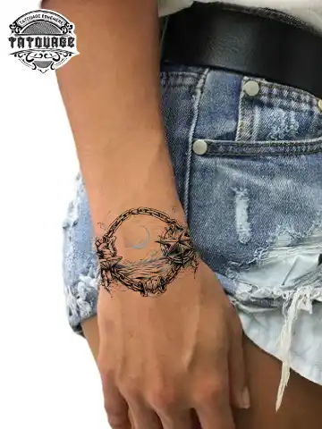 tatouage ephemere poignet voyage photo Tatouage éphémère poignet voyage