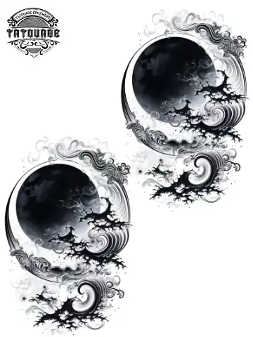 tatouage ephemere poignet ying yang Tatouage éphémère poignet ying yang