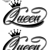 Tatouage éphémère queen main