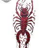 Tatouage éphémère scorpion mollet