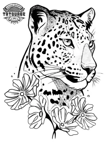 tatouage ephemere tigre hanche Tatouage éphémère tigre hanche