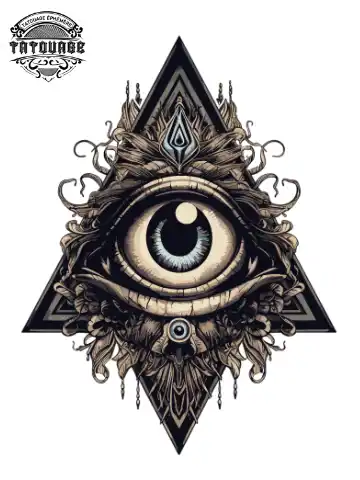 tatouage ephemere triangle cou Tatouage éphémère triangle cou