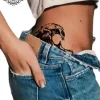 tatouage ephemere vague hanche photo Tatouage éphémère vague hanche