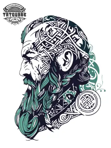 tatouage ephemere viking epaule homme Tatouage éphémère viking épaule homme