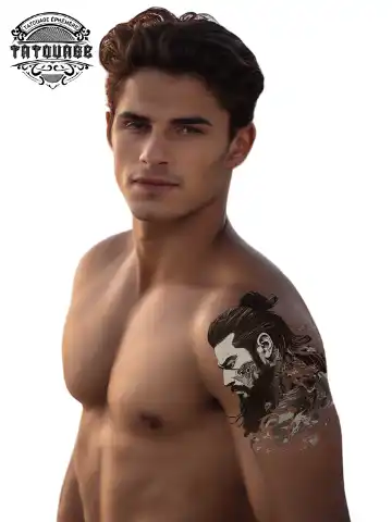 tatouage ephemere yakuza epaule photo Tatouage éphémère yakuza épaule