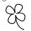 petit tatouage ephemere a 4 feuilles gros plan petit tatouage éphémère à 4 feuilles