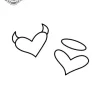 petit tatouage ephemere ange et demon gros plan petit tatouage éphémère ange et démon