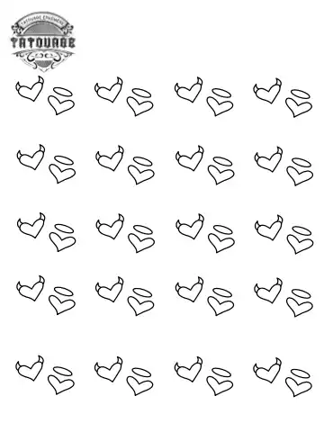 petit tatouage ephemere ange et demon petit tatouage éphémère ange et démon