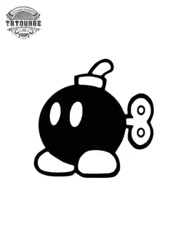 petit tatouage éphémère animé