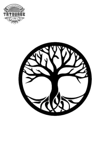 petit tatouage ephemere arbre de vie gros plan petit tatouage éphémère arbre de vie