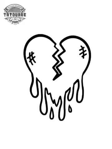 petit tatouage ephemere avec petit coeur gros plan petit tatouage éphémère avec petit coeur
