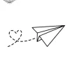 petit tatouage ephemere avion gros plan petit tatouage éphémère avion