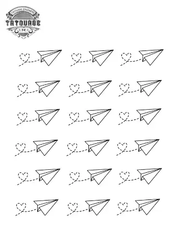 petit tatouage ephemere avion petit tatouage éphémère avion