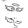 petit tatouage ephemere bas du ventre gros plan petit tatouage éphémère bas du ventre