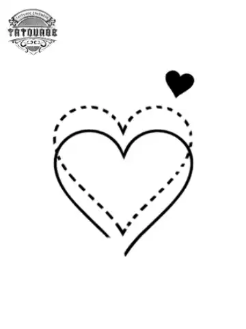 petit tatouage ephemere coeur gros plan petit tatouage éphémère coeur