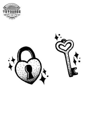 petit tatouage éphémère commun couple