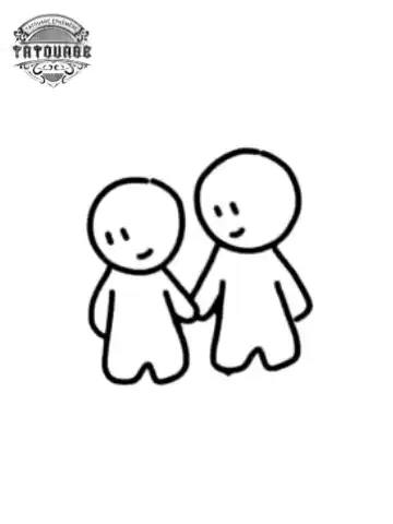 petit tatouage ephemere couple gros plan petit tatouage éphémère couple