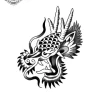 petit tatouage ephemere dragon gros plan petit tatouage éphémère dragon