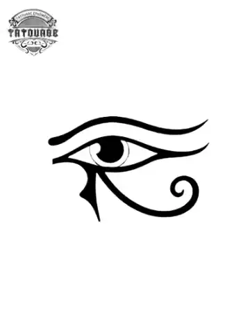 petit tatouage ephemere egyptien gros plan petit tatouage éphémère égyptien