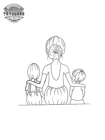 petit tatouage ephemere famille gros plan petit tatouage éphémère famille