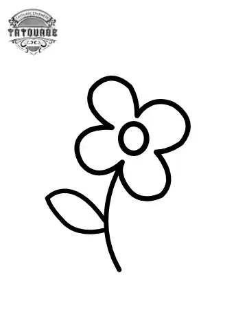 petit tatouage ephemere fleur gros plan petit tatouage éphémère fleur