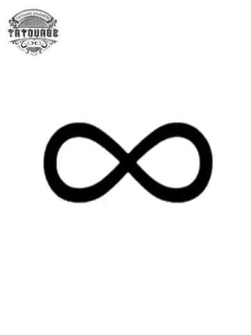 petit tatouage ephemere infini gros plan petit tatouage éphémère infini