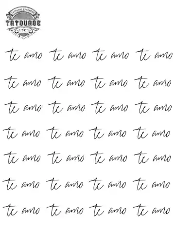 petit tatouage éphémère italien