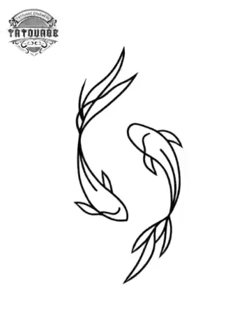 petit tatouage ephemere koi gros plan petit tatouage éphémère koi