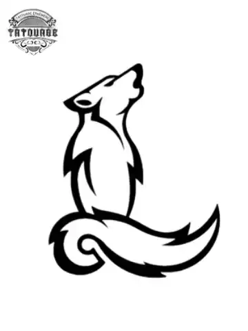 petit tatouage ephemere loup femme gros plan petit tatouage éphémère loup femme