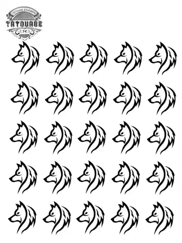 petit tatouage ephemere loup petit tatouage éphémère loup