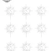 petit tatouage ephemere lune et soleil petit tatouage éphémère lune et soleil