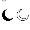 petit tatouage ephemere lune gros plan petit tatouage éphémère lune