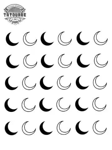 petit tatouage ephemere lune petit tatouage éphémère lune