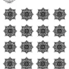 petit tatouage éphémère noir et blanc