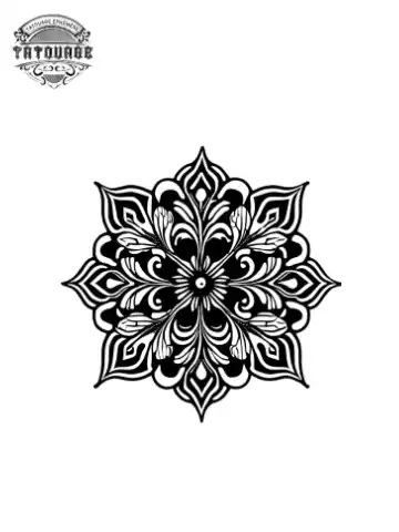 petit tatouage éphémère noir et blanc