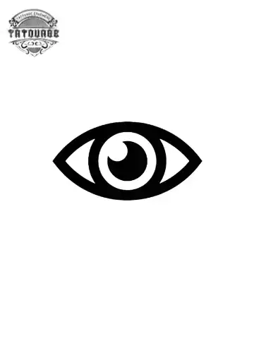 petit tatouage ephemere oeil gros plan petit tatouage éphémère oeil
