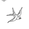 petit tatouage ephemere oiseau gros plan petit tatouage éphémère oiseau