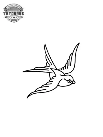 petit tatouage ephemere oiseau gros plan petit tatouage éphémère oiseau