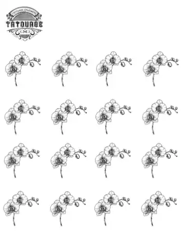 petit tatouage ephemere orchidee petit tatouage éphémère orchidée