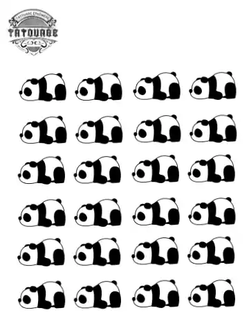 petit tatouage ephemere panda petit tatouage éphémère panda