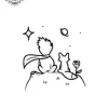 petit tatouage ephemere prince et renard gros plan petit tatouage éphémère prince et renard