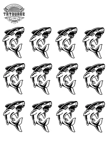 petit tatouage ephemere requin petit tatouage éphémère requin