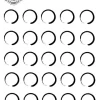 petit tatouage éphémère rond