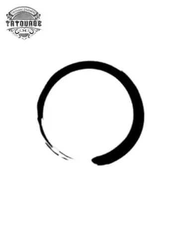 petit tatouage éphémère rond