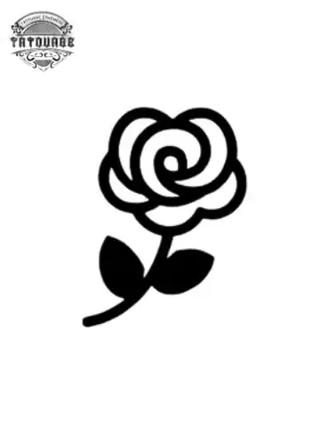 petit tatouage ephemere rose gros plan petit tatouage éphémère rose