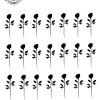 petit tatouage ephemere rose noire petit tatouage éphémère rose noire