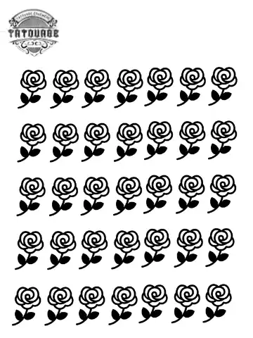petit tatouage éphémère rose
