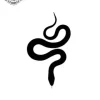 petit tatouage ephemere serpent gros plan petit tatouage éphémère serpent